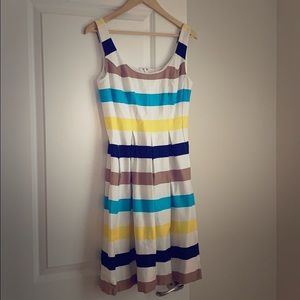 Striped Fit and Flare Dress